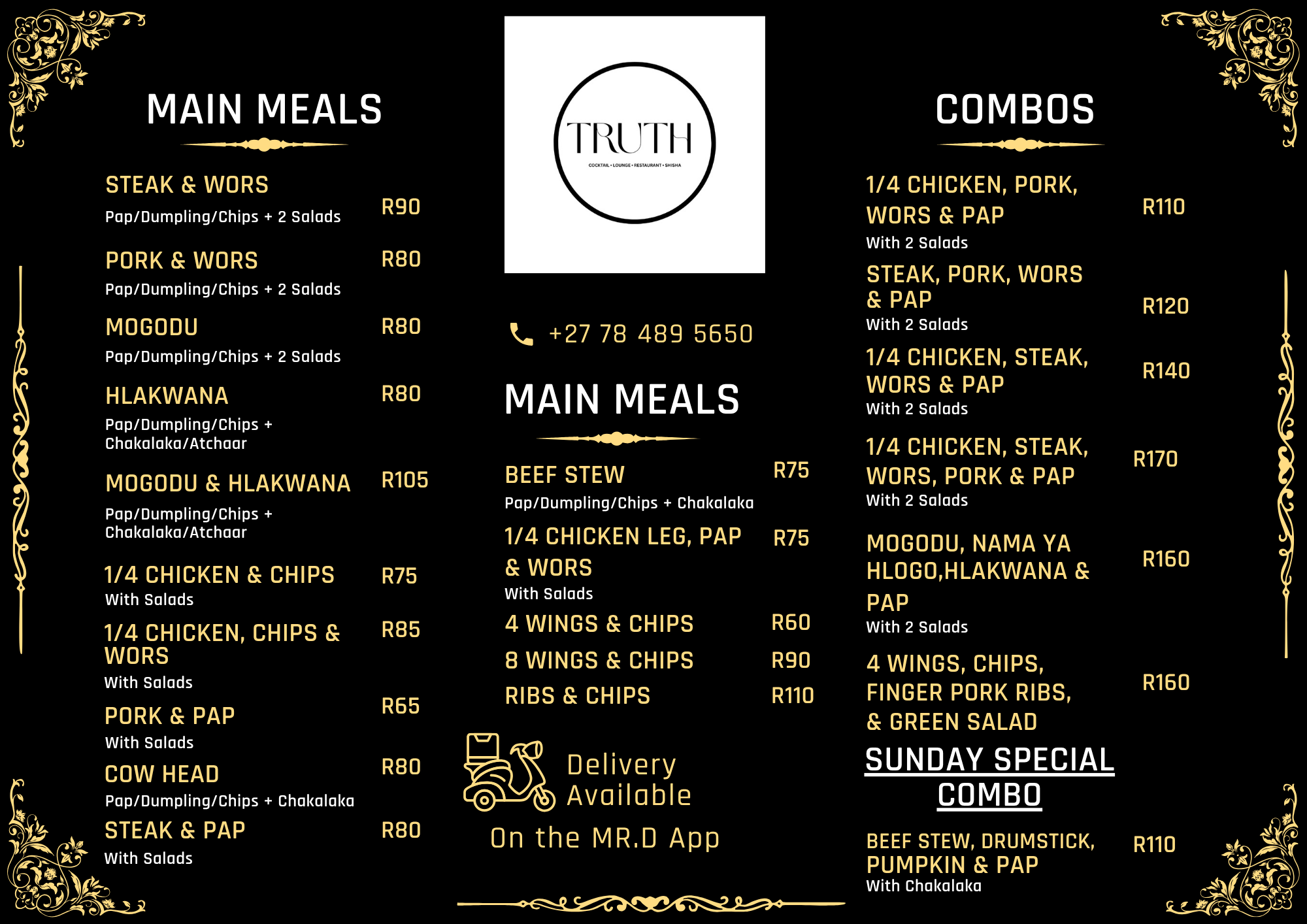 Restaurant Menu